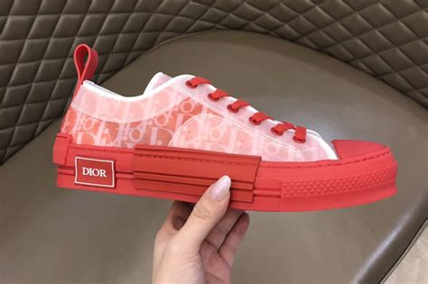 dior b23 red oblique|christian dior sneakers low top.